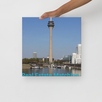Lovely Sinari Thin canvas with Real Estate Matching Logo