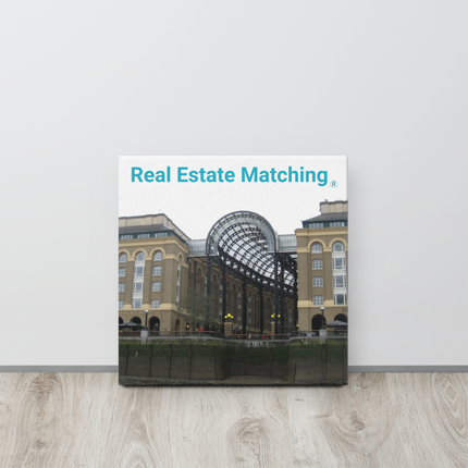 Hay's Galleria Thin canvas with Real Estate Matching Logo