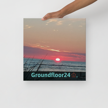 Beutiful Thin canvas with Groundfloor24 Logo