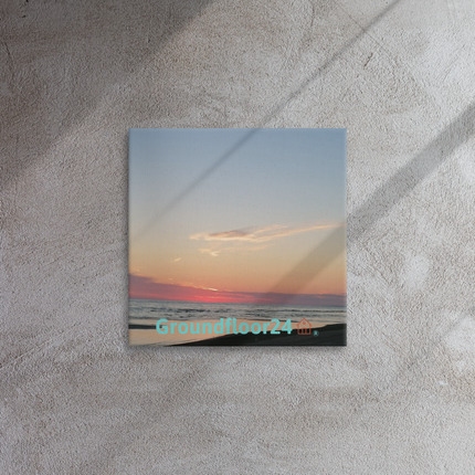 Sunset Sinari Thin canvas with Groundfloor24 Logo