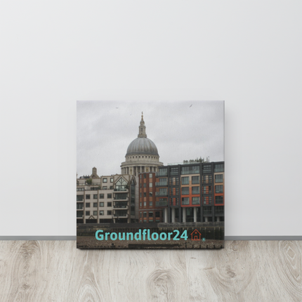 St. Paul's Cathedral Thin canvas with Groundfloor24 Logo