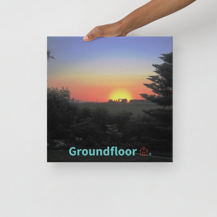 Beautiful Sunset Sinari Thin canvas with Groundfloor with House Logo