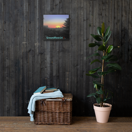 Beautiful Sunset Sinari Thin canvas with Groundfloor24 with House Logo