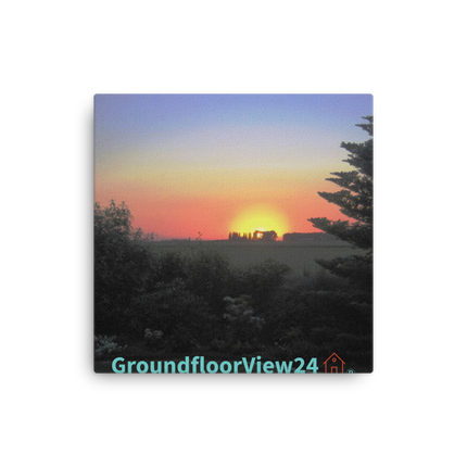 Beautiful Sunset Sinari Thin canvas with groundfloorview24 with House Logo