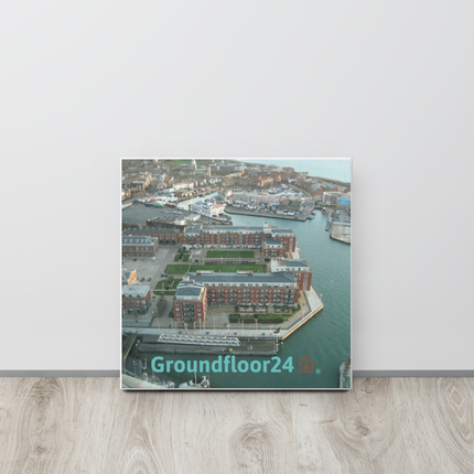 Nice City Thin canvas with Groundfloor24 with House Logo
