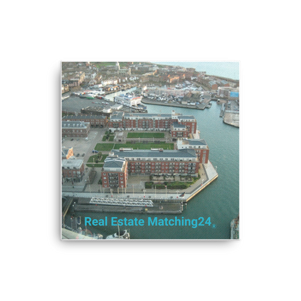 Nice City Thin canvas with realestatematching24 without key Logo