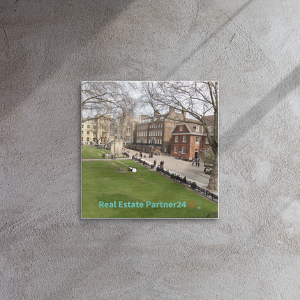 Beautiful Park Thin canvas with realestatepartner24 with house Logo