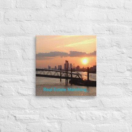 Evening Glow Thin canvas with realestatematching without key Logo