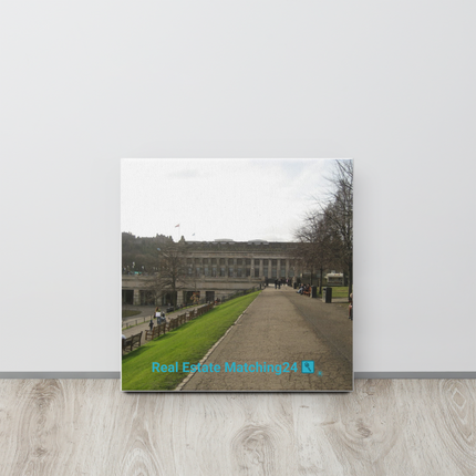 Majestic Palace Thin canvas with realestatematching24 with key Logo