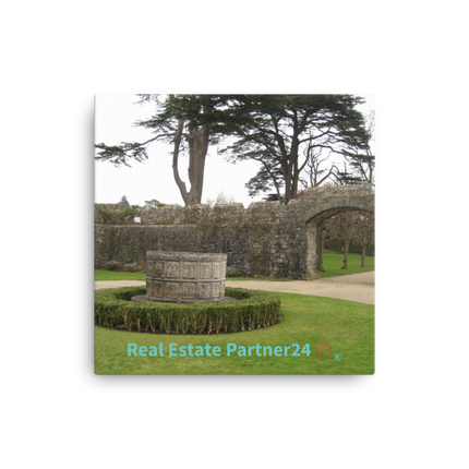 Nature's Wonders Thin canvas with realestatepartner24 with house Logo