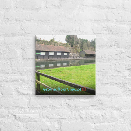Lakeside Serenity Thin canvas with groundfloorview24 with House Logo