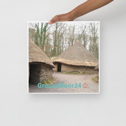 Village Charm Thin canvas with Groundfloor24 with House Logo
