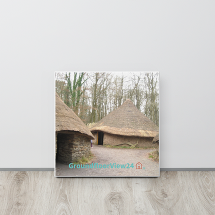 Village Charm Thin canvas with groundfloorview24 with House Logo