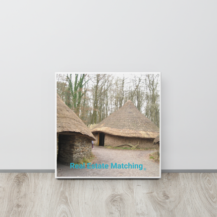 Village Charm Thin canvas with realestatematching without key Logo