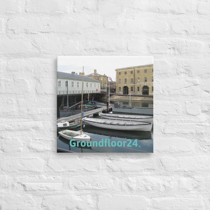 Boat on Water Thin canvas with Groundfloor24 without House Logo