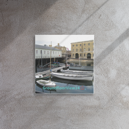 Boat on Water Thin canvas with groundfloorview24 with House Logo