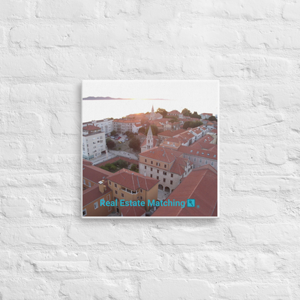 Roof Sunset View Thin canvas with realestatematching with key Logo