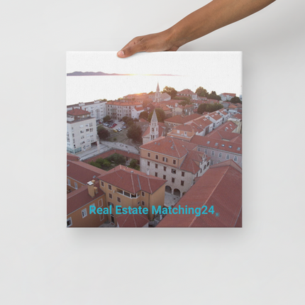 Roof Sunset View Thin canvas with realestatematching24 without key Logo