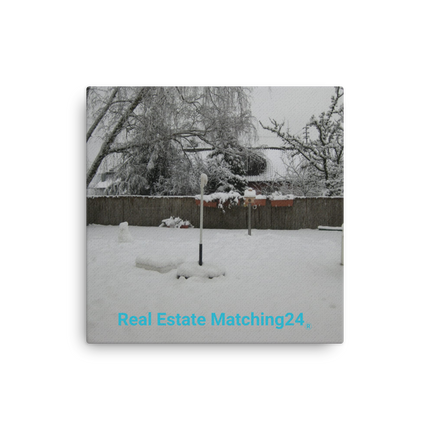 Winter Wonderland Thin canvas with realestatematching24 without key Logo