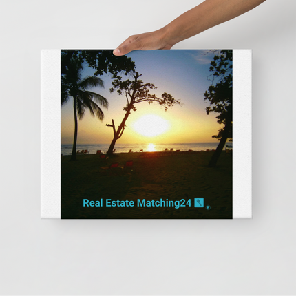Beautiful Sea View Thin canvas with realestatematching24 with key Logo