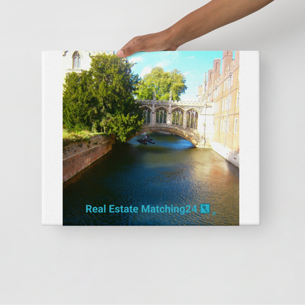 Beautiful Canel Thin canvas with realestatematching24 with key Logo
