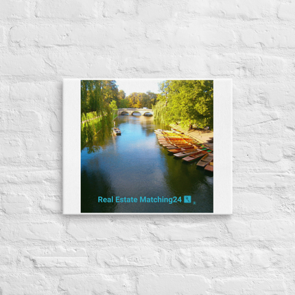 Beautiful Nature Thin canvas with realestatematching24 with key Logo