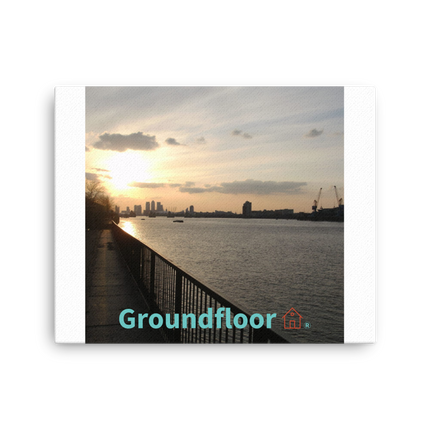 Awesome River View Thin canvas with Groundfloor with House Logo