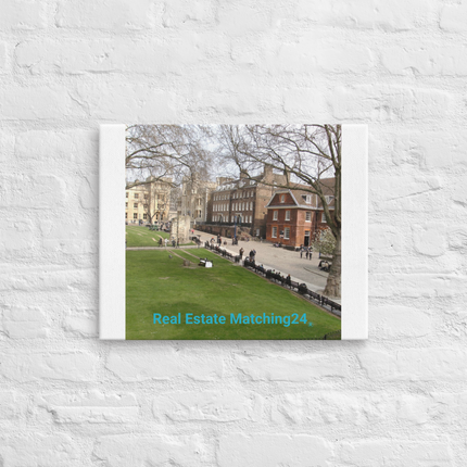 Beautiful Park Thin canvas with realestatematching24 without key Logo