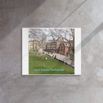 Beautiful Park Thin canvas with realestatepartner24 with house Logo