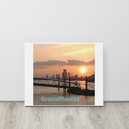 Evening Glow Thin canvas with Groundfloor24 with House Logo