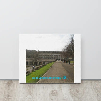 Majestic Palace Thin canvas with realestatematching24 with key Logo