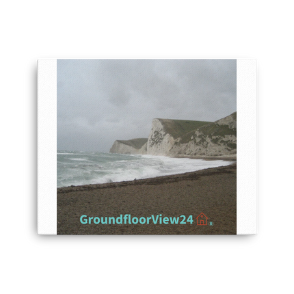Waves and Sand Thin canvas with groundfloorview24 with House Logo
