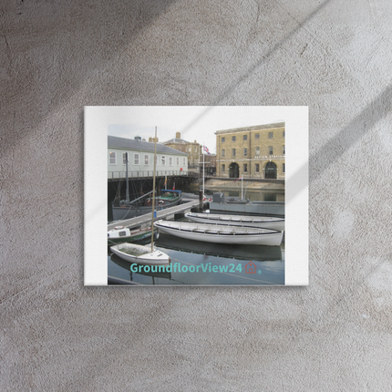 Boat on Water Thin canvas with groundfloorview24 with House Logo