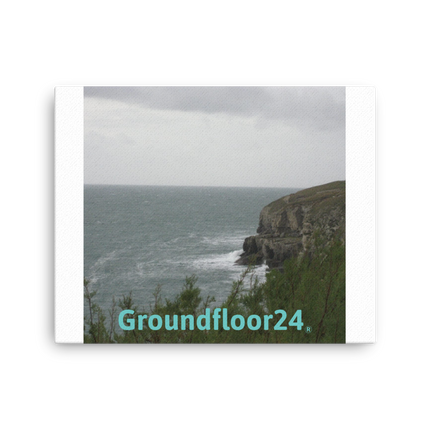 Seaside Serenity Thin canvas with Groundfloor24 without House Logo
