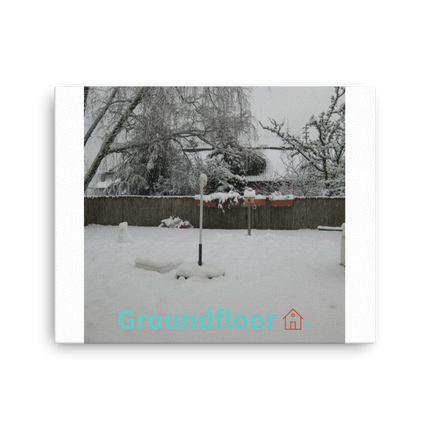Winter Wonderland Thin canvas with Groundfloor with House Logo