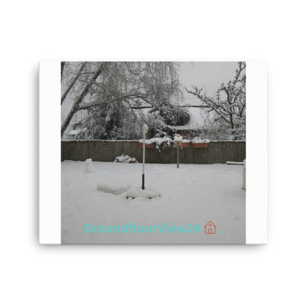 Winter Wonderland Thin canvas with groundfloorview24 with House Logo