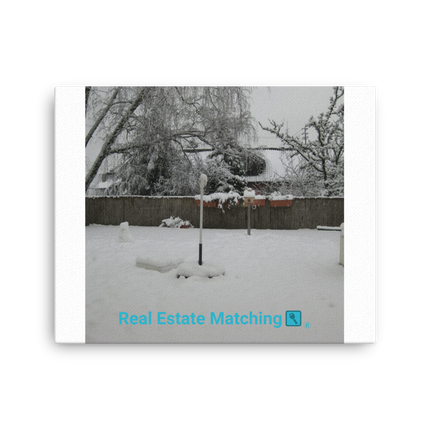 Winter Wonderland Thin canvas with realestatematching with key Logo