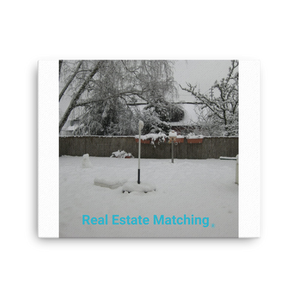 Winter Wonderland Thin canvas with realestatematching without key Logo