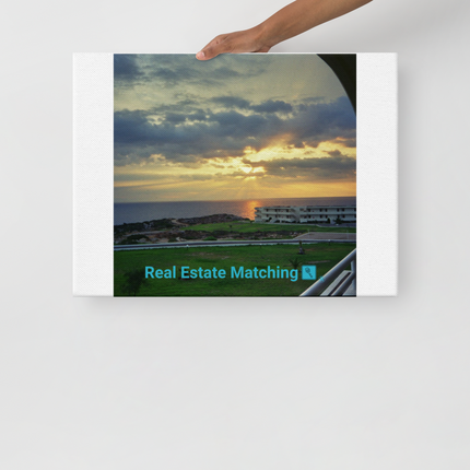 Natural View Thin canvas with realestatematching with key Logo