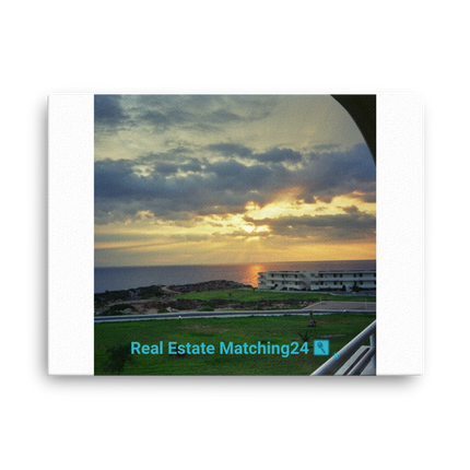Attractive Sinari Thin canvas with realestatematching24 with key Logo
