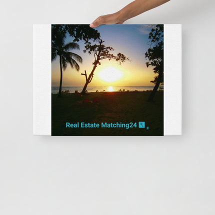 Beautiful Sea View Thin canvas with realestatematching24 with key Logo