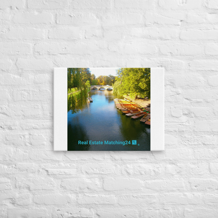 Beautiful Nature Thin canvas with realestatematching24 with key Logo