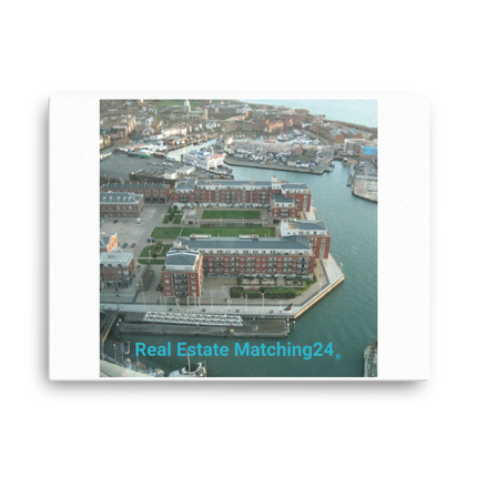 Nice City Thin canvas with realestatematching24 without key Logo