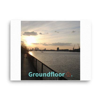 Awesome River View Thin canvas with Groundfloor with House Logo