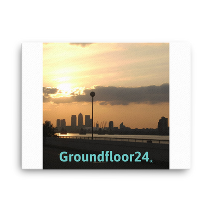 Majestic Sunset Thin canvas with Groundfloor24 without House Logo
