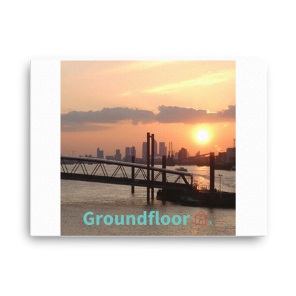 Evening Glow Thin canvas with Groundfloor with House Logo