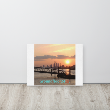 Evening Glow Thin canvas with Groundfloor24 with House Logo