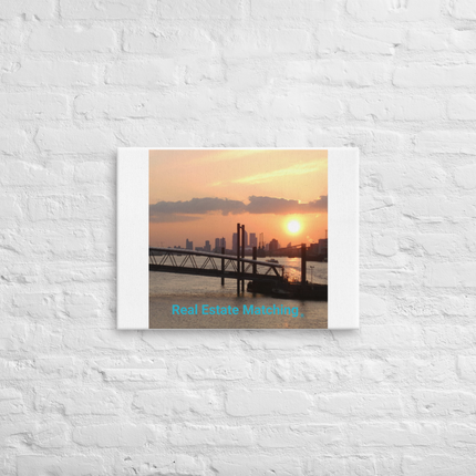 Evening Glow Thin canvas with realestatematching without key Logo