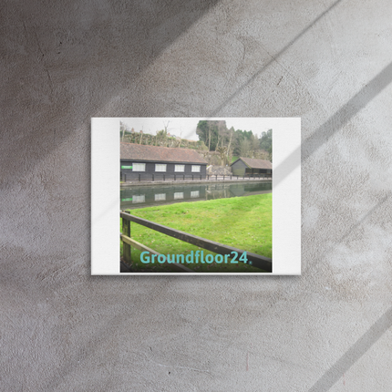 Lakeside Serenity Thin canvas with Groundfloor24 without House Logo