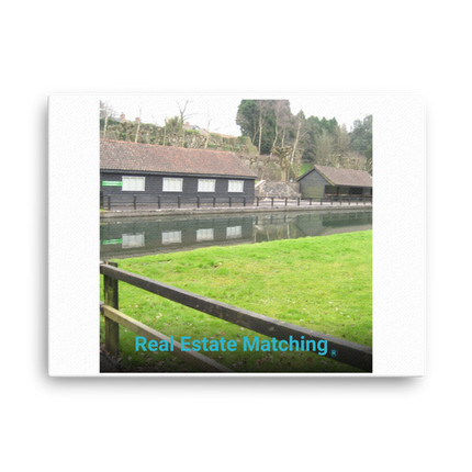 Lakeside Serenity Thin canvas with realestatematching without key Logo